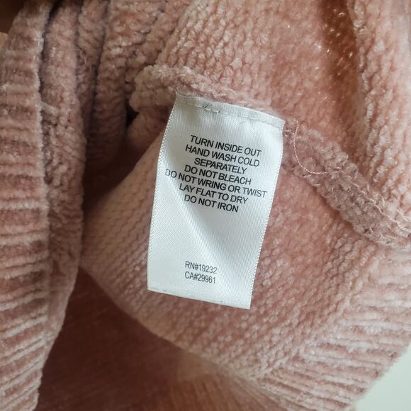 Alfred Dunner Chenille Mockneck Sweater Pink XL - Picture 8 of 8